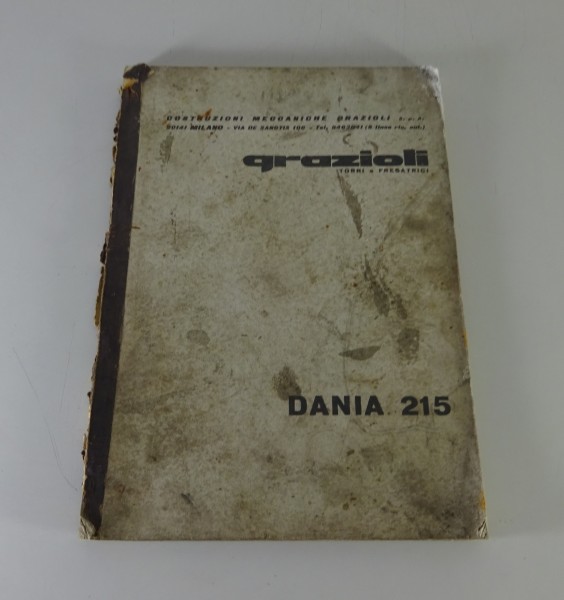 Betriebsanleitung / Handbuch Grazioli Drehmaschine Dania 215