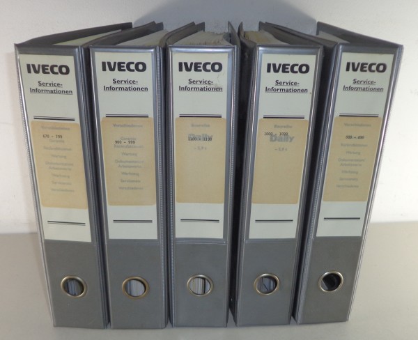 Konvolut Service Informationen Iveco EuroTech etc. Baujahre ca. 1990-1996