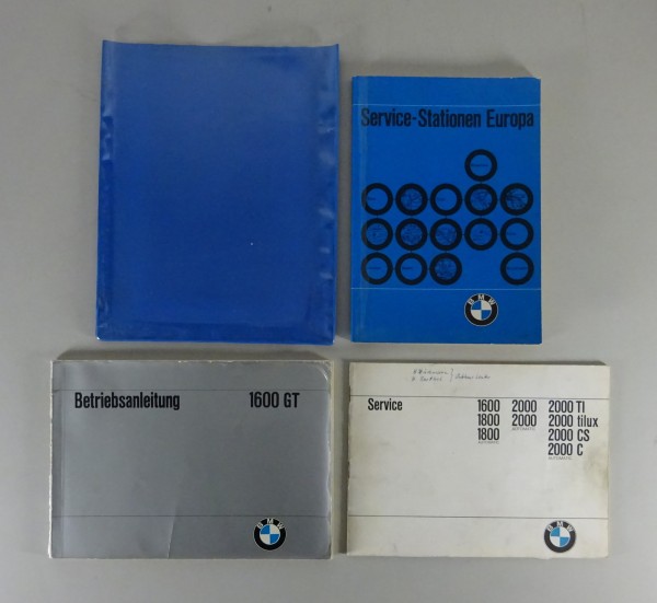 Bordmappe + Betriebsanleitung / Handbuch BMW 1600 GT Stand 11/1967