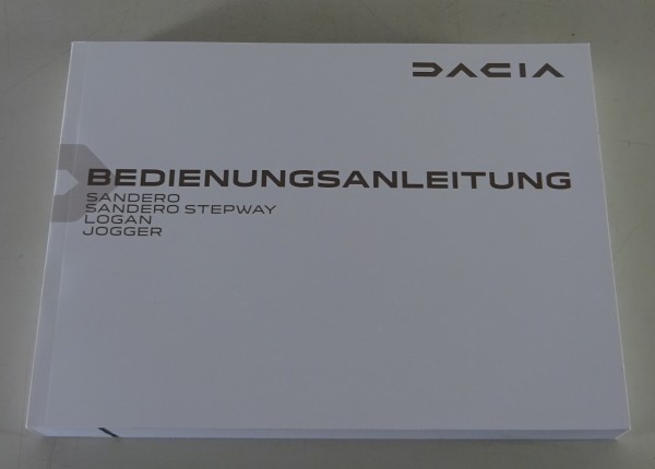 Betriebsanleitung / Handbuch Dacia Logan / Jogger / Sandero + Stepway von 2021