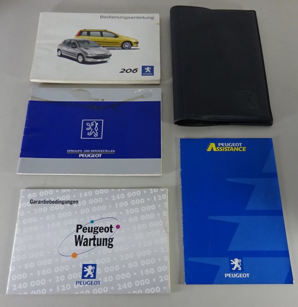 Bordmappe + Betriebsanleitung / Handbuch Peugeot 206 + 206 SW Stand 02/2002