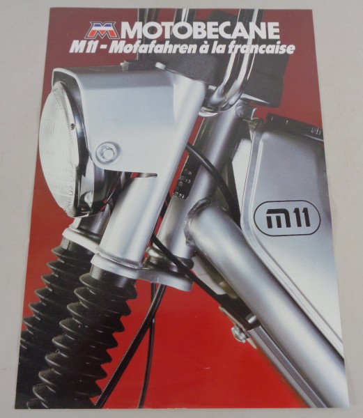Prospektblatt / Broschüre Motorbecane Mofa M11 2-Takt-Motor mit 49 ccm