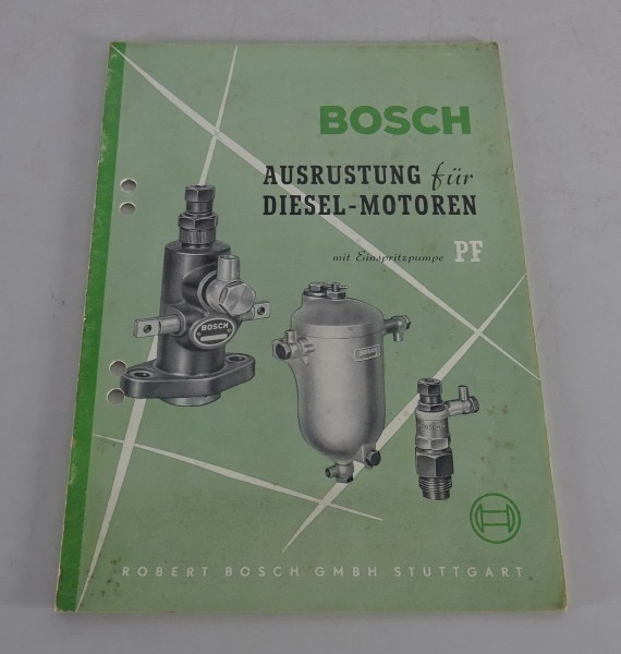 Handbuch Bosch Ausrüstung für Diesel- Motoren Stand 11/1954