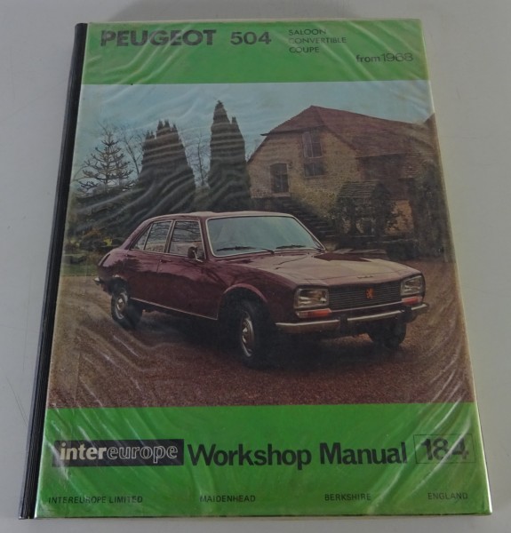 Repair Manual | Peugot 504 Saloon / Convertible / Coupe | Bj ab 1968