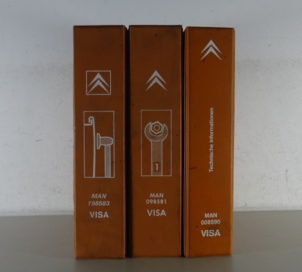 Werkstatthandbuch Citroen Visa + C 15 / C15 - 3 Bände - ab Baujahr 1978