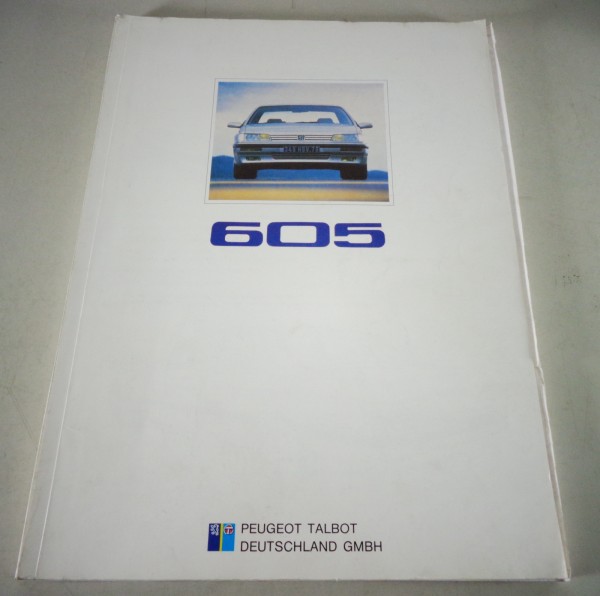 Technische Information Schulungsunterlagen Peugeot Vorstellung 605 Stand ca 1989