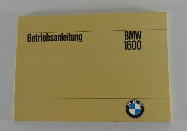 Betriebsanleitung / Handbuch BMW 1600 / 1600-2 von 03/1967