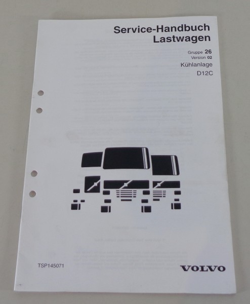 Werkstatthandbuch Volvo LKW Motor D12C Kühlanlage von 2000