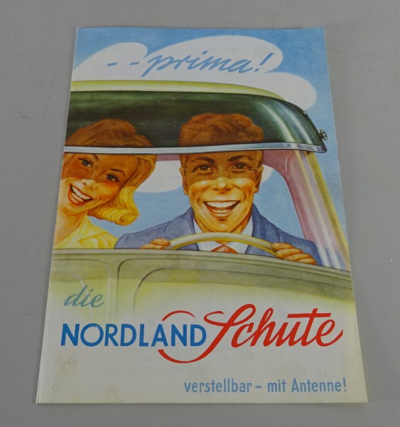 Prospekt / Broschüre Nordland Sonnen-Schute Stand 1950er Jahre