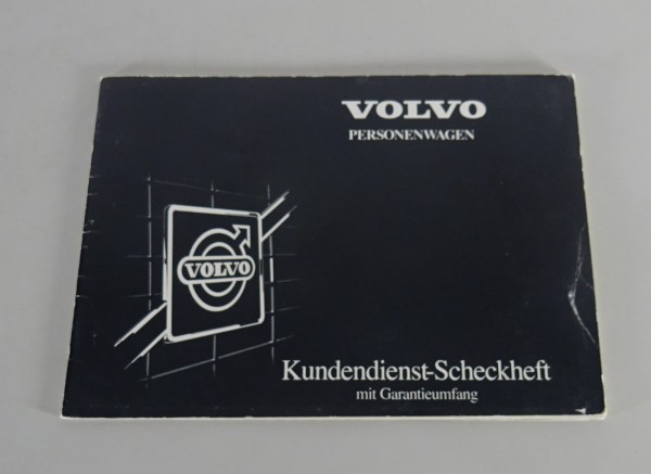 Scheckheft blanko Volvo 740 / 760 / 240/ 260 / 340 / 360 Stand 08/1984