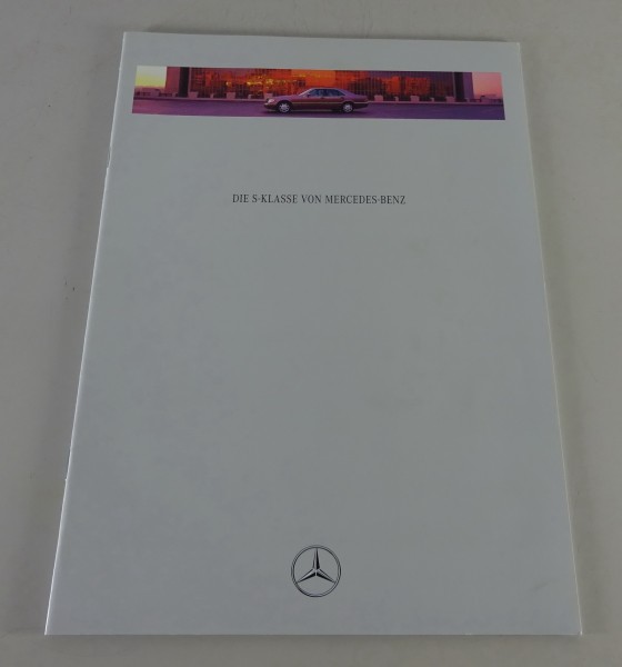 Prospekt / Broschüre Mercedes-Benz S-Klasse W140 S 350 TD - S 600 Stand 02/1994