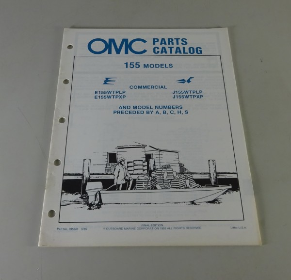 Teilekatalog Johnson Evinrude Außenborder / Outboards 155 Models Stand 3/1985