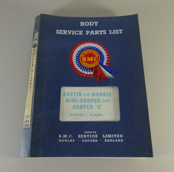 Teilekatalog / Spare Parts List BMC Austin / Morris Mini Cooper / S Body '1964