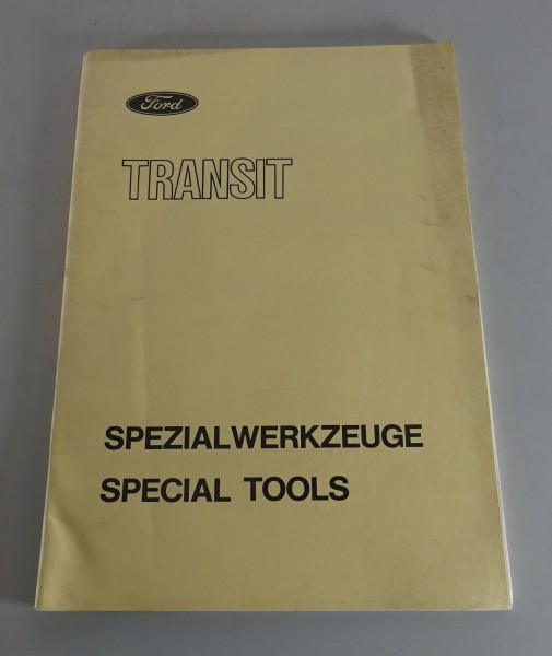 Werkstatthandbuch Handbuch Ford Transit Mk III Spezialwerkzeuge Stand 03/1978