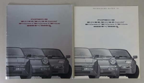 Prospekt Porsche 911 | 911 Turbo / 944 | 944 S2 / 928 S4 / 928 GT Stand 08/1990