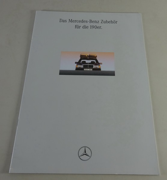 Prospekt / Broschüre Mercedes-Benz Zubehör für den 190er Stand 08/1992