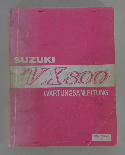 Werkstatthandbuch - Wartungsanleitung Suzuki VX 800 Naked Bike von 01/1992