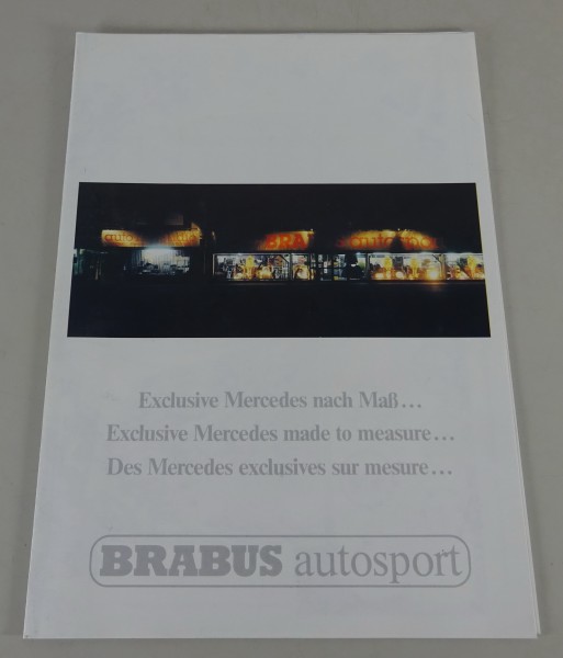 Prospekt / Broschüre + Preisliste Brabus Autosport der 80er Jahre