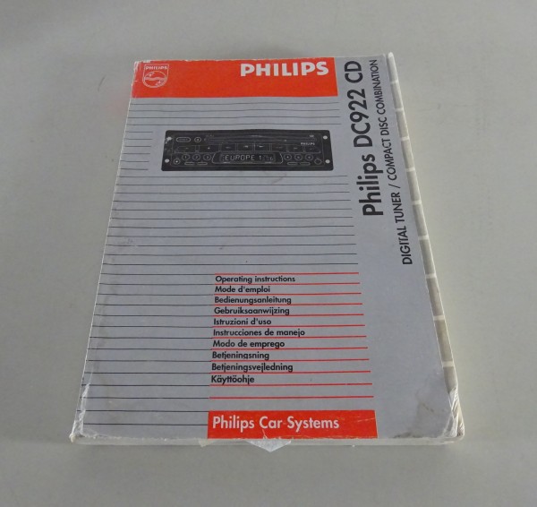Betriebsanleitung Philips Autoradio DC922 CD