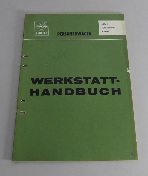 Werkstatthandbuch Volvo P 1800 Schmierung / Ölwechsel Stand 04/1965