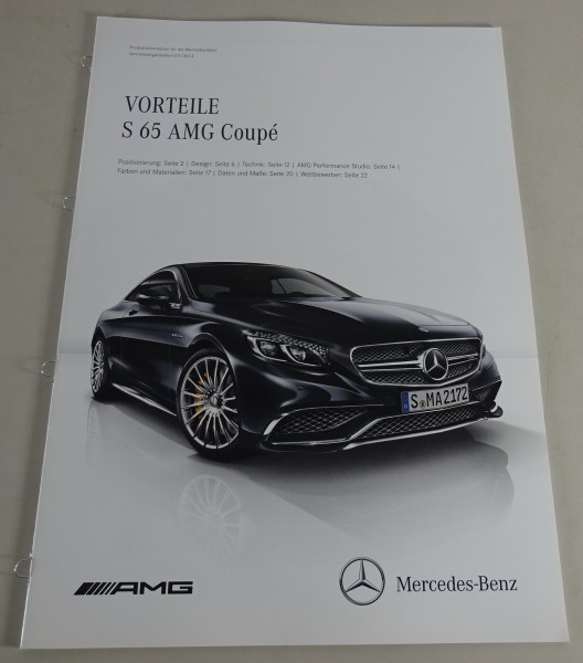 Produktinformation / Vorteile Mercedes-Benz S 65 AMG Coupé Stand 07/2014