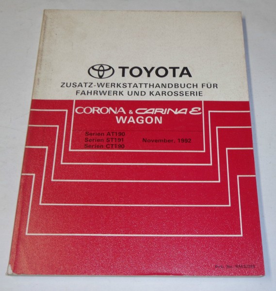 Werkstatthandbuch Toyota Corona + Carina E Wagon Karosserie / Fahrwerk, 11/1992