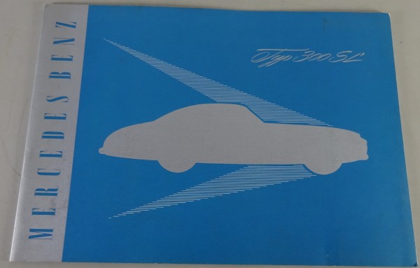 Prospekt / Broschüre Mercedes 300SL Flügeltürer W198 Stand 9/1955 - Reprint 1975