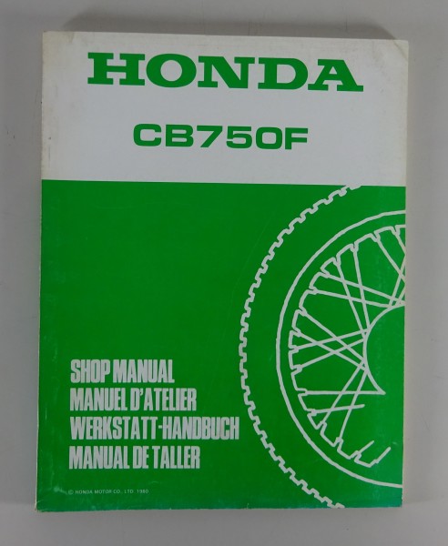 Werkstatthandbuch / Nachtrag / Shop Manual Honda CB 750 F Stand 1980