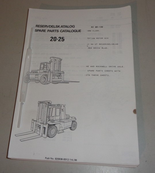 Spare parts list / Reservdelskatalog Kalmar LMV Forklift 20-25