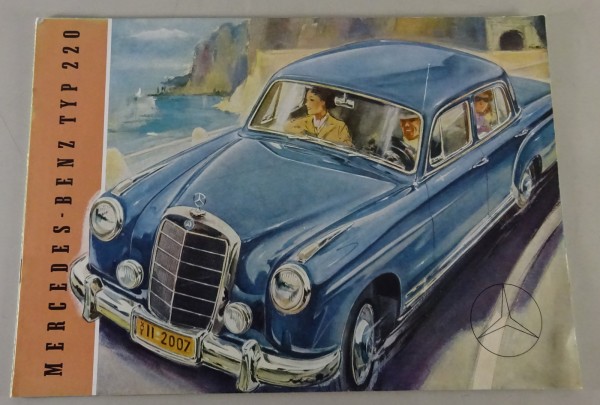 Prospekt / Broschüre Mercedes-Benz 220 Ponton W180 Stand 07/1955