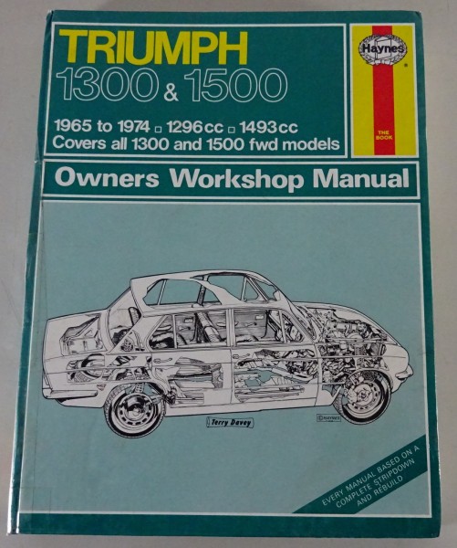 Reparaturanleitung Haynes Triumph all 1300 & 1500 fwd model Model year 1965-1974