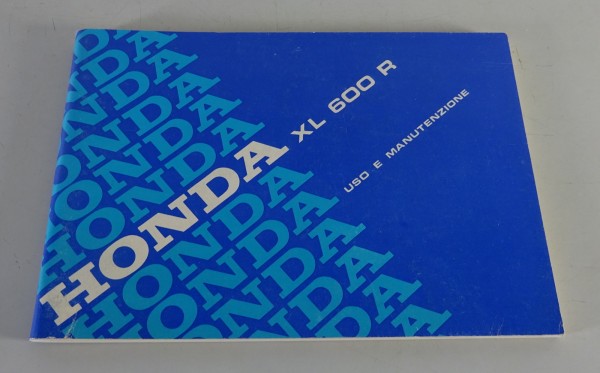 Owner´s Manual / Uso E Manutenzione Honda XL 600 R Stand 1983 - 1987