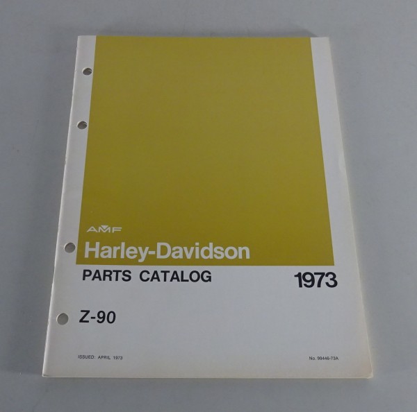 Parts catalog / Spare parts list Harley Davidson Z-90 Model 1973 from 04/1973