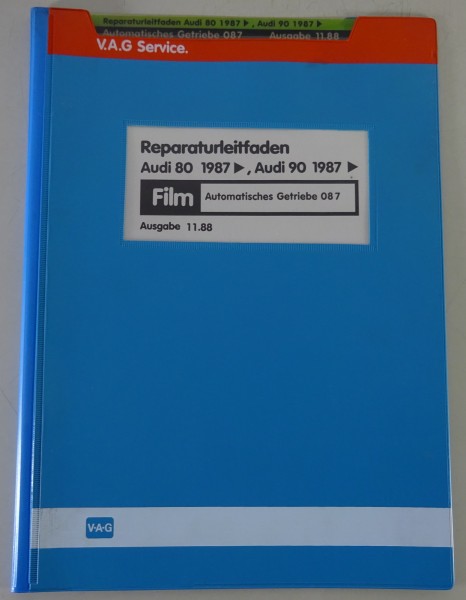 Werkstatthandbuch Microfich Audi 80 90 B3 Typ 89 Automatik Getriebe 087 11/1988