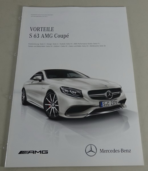 Produktinformation / Vorteile Mercedes-Benz S 63 AMG Coupé Stand 03/2014