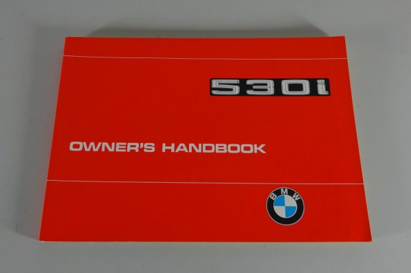 Owner's Manual / Handbook BMW 5-Series E12 530i US-Model from 04/1977