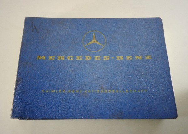 Teilekatalog Mercedes Benz Ponton W121 190 Stand 07/1959