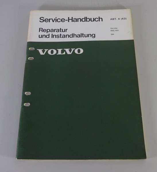 Werkstatthandbuch Reparatur Volvo 264 Getriebe M50 / M51 Stand 09/1974