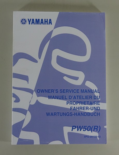 Betriebsanleitung und Wartungshandbuch Yamaha PW 50 (R) Stand 04/2002