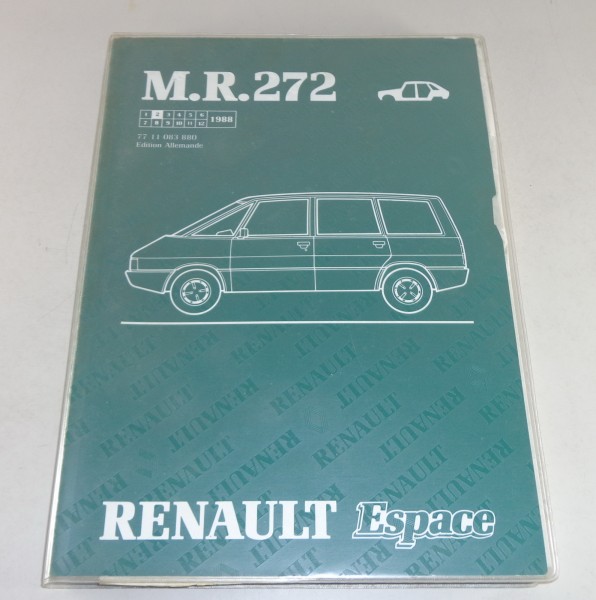 Werkstatthandbuch Renault Espace Karosserie Stand 02/1988