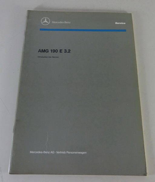 Workshop manual / Introduction Mercedes-Benz 190 E 3.2 AMG W201 from 09/1991