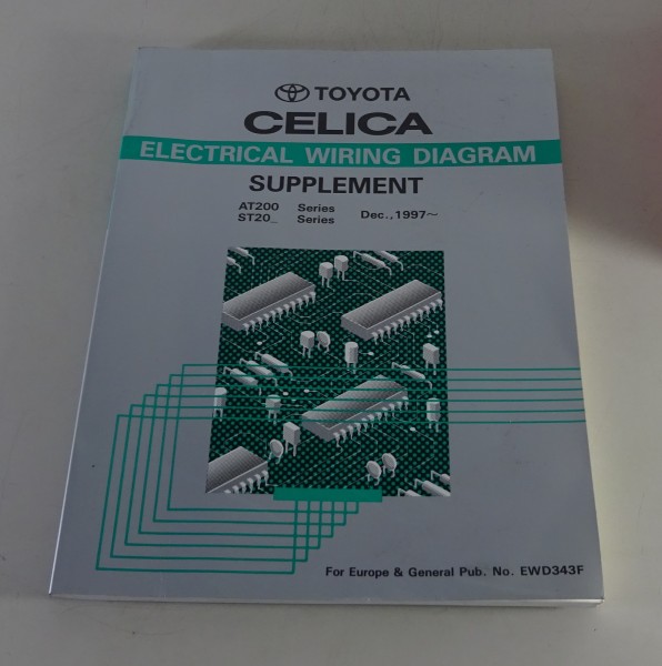 Workshop Manual / Electric Wiring Diagramm Supplement Toyota Celica from 12/1997