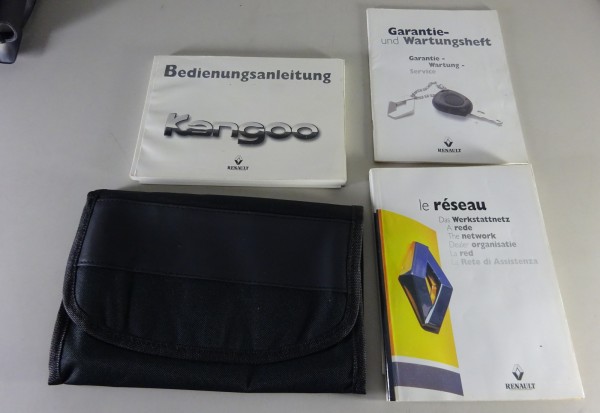 Bordmappe mit Betriebsanleitung / Handbuch Renault Kangoo I Typ KC Stand 09/1999