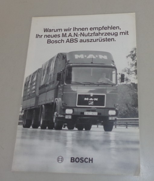 Prospekt / Broschüre MAN Nutzfahrzeuge - Bosch ABS Ausrüstung