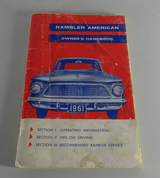 Owner´s Manual / Handbook Rambler American Stand 1961