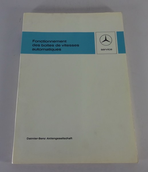 Manuel d'atelier Mercedes-Benz Boîte de vitesses automatique R107, W116 de 1975