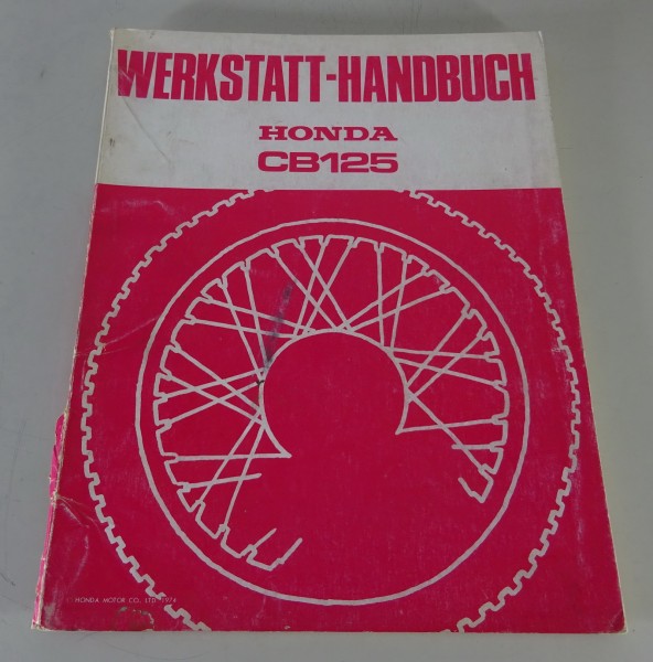 Werkstatthandbuch / Reparaturanleitung Honda CB 125 Twin Zweizylinder Stand 1974