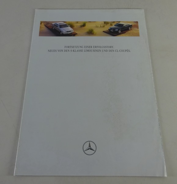 Prospekt Mercedes-Benz S-Klasse W140 & CL Coupé C140 Stand 06/1996