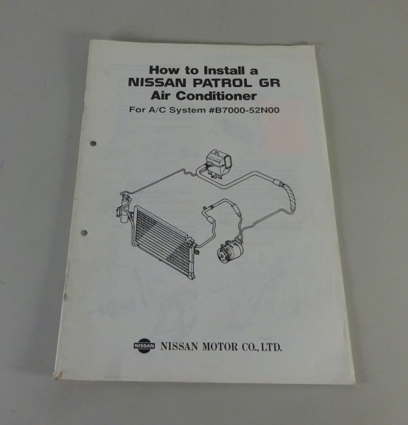 Einbauanleitung Klimaanlage Nissan Patrol GR Stand 1993 Englisch