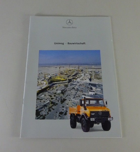 Prospekt / Broschüre Mercedes-Benz Unimog 427 / 437 Bauwirtschaft Stand 3/1998